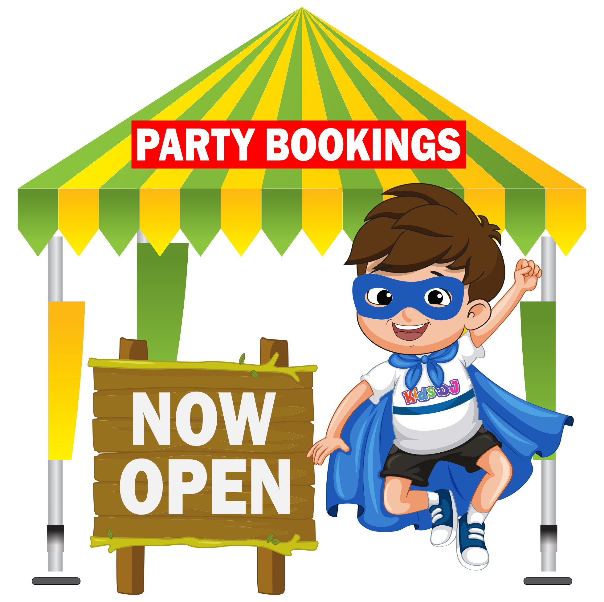 BOOKINGS NOW OPEN Kids DJ party bookings open as usual
